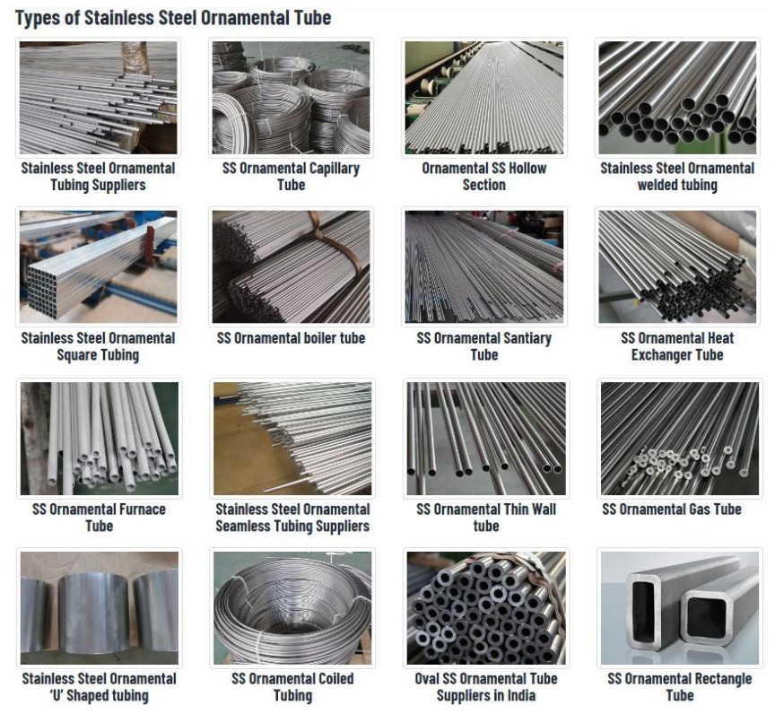 tabung ornamen stainless steel