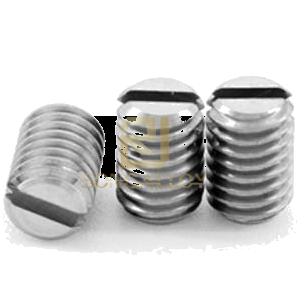DIN551 Stainless Steel Slotted Set Sekrup dengan Titik Datar