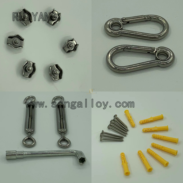 Perangkat keras stainless steel untuk layar naungan